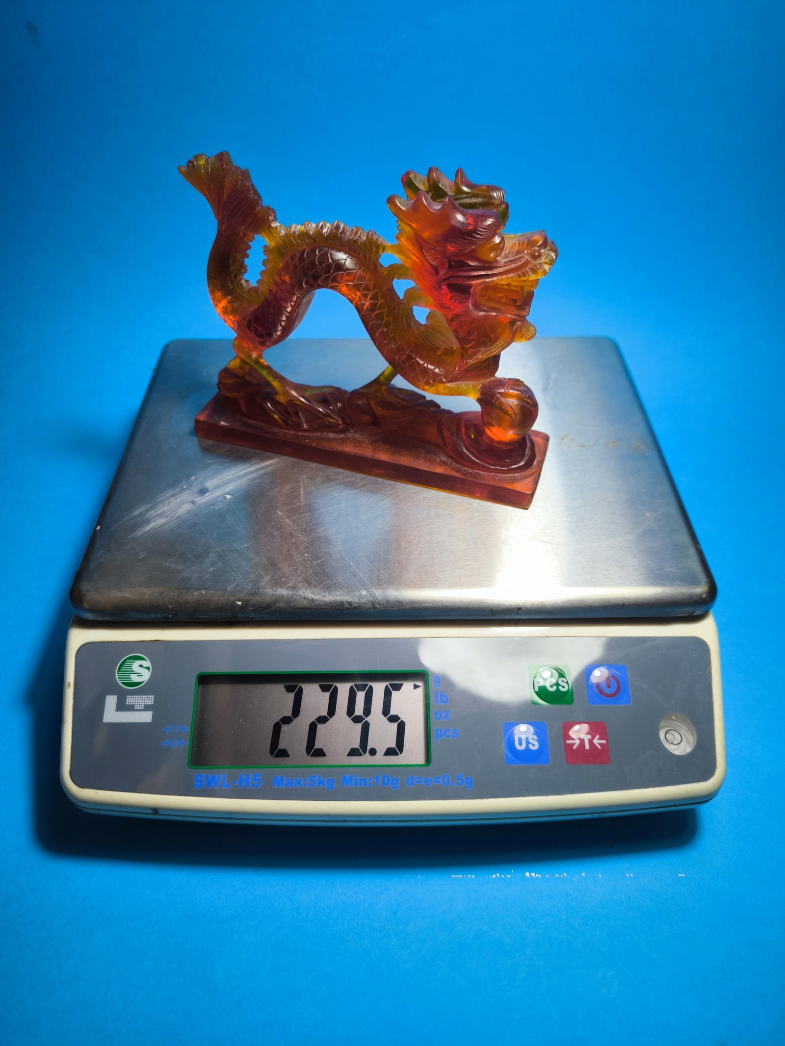 Antique Rare Cherry Amber Dragon Chinese - 6