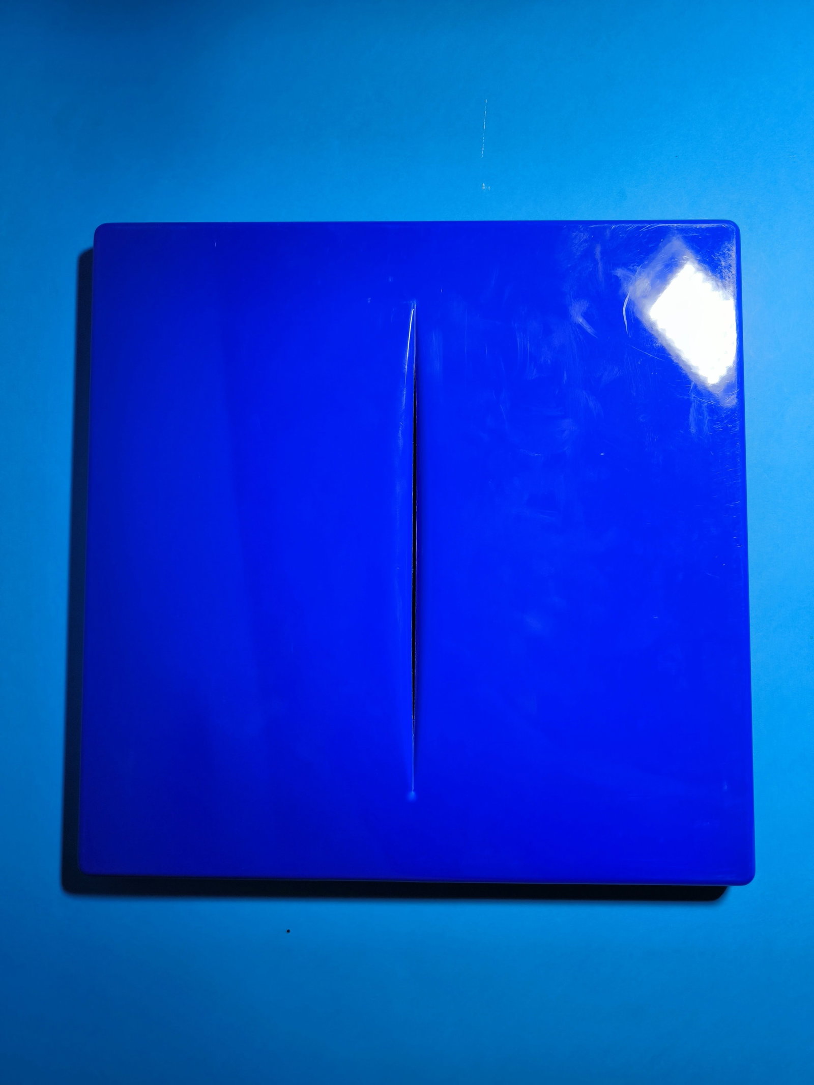 After Galley Copy Lucio Fontana Plastic art Signed - 2
