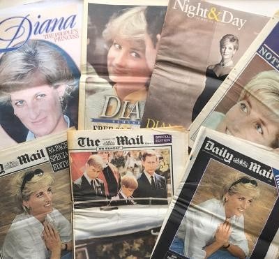 Princess Diana (1997) Memorabilia, Complete National & Local Newspapers 1997 - 11