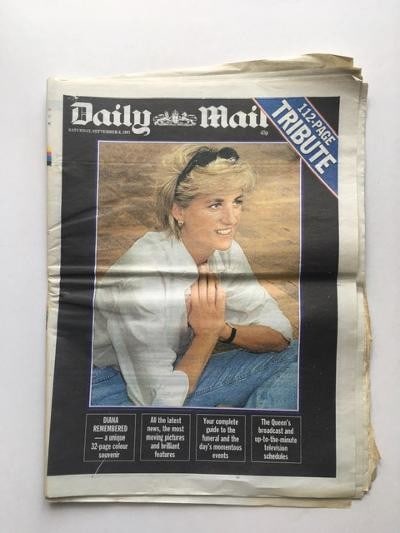 Princess Diana (1997) Memorabilia, Complete National & Local Newspapers 1997 - 6
