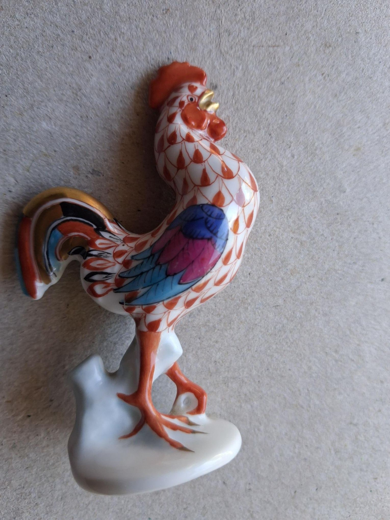 Vintage Herend Figure of a Cockerel - 4