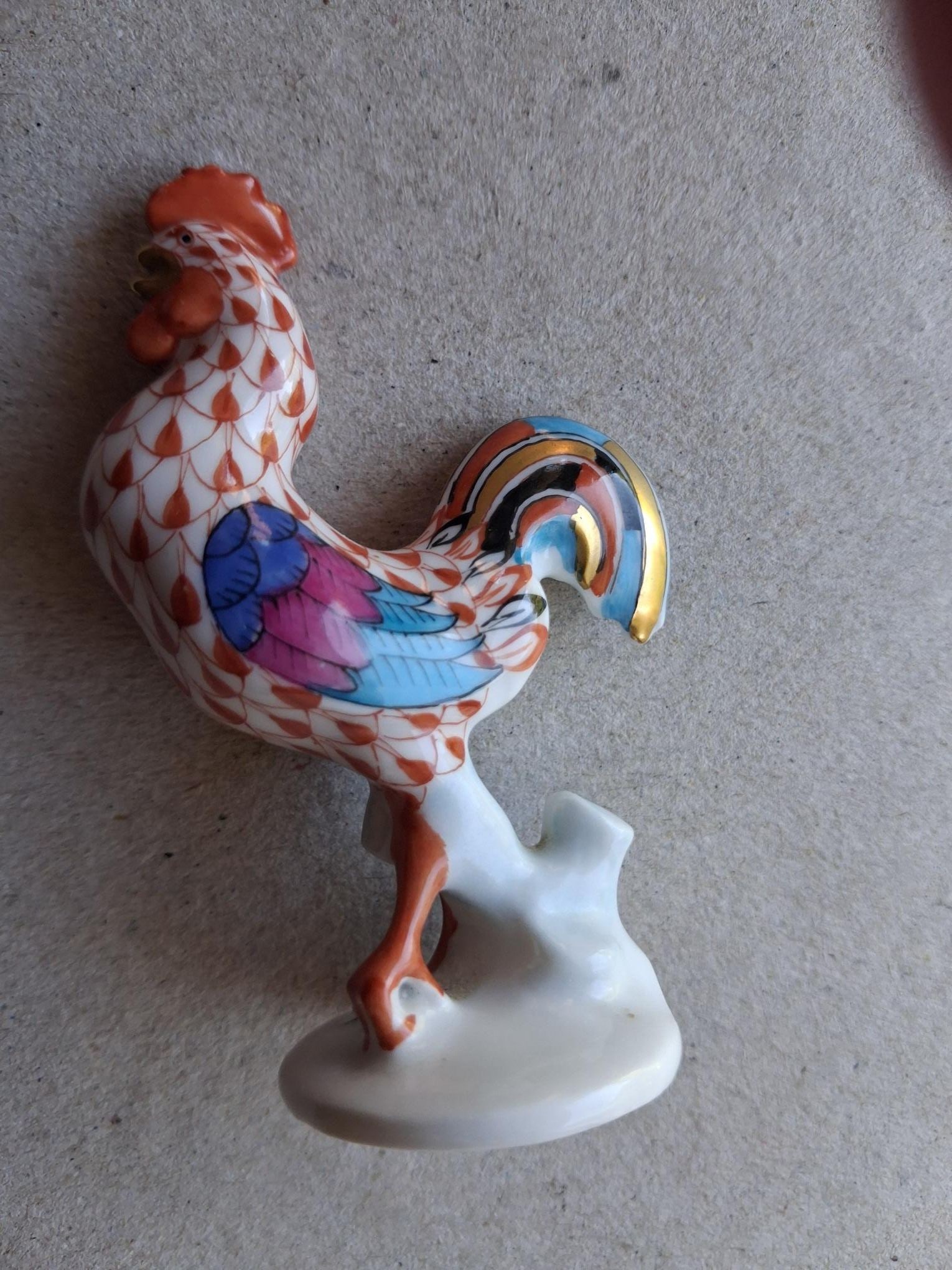 Vintage Herend Figure of a Cockerel - 5