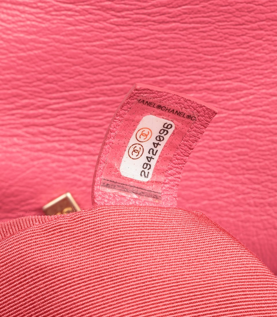 Chanel Pink Quilted Lambskin Large 19 Flap Bag - 12
