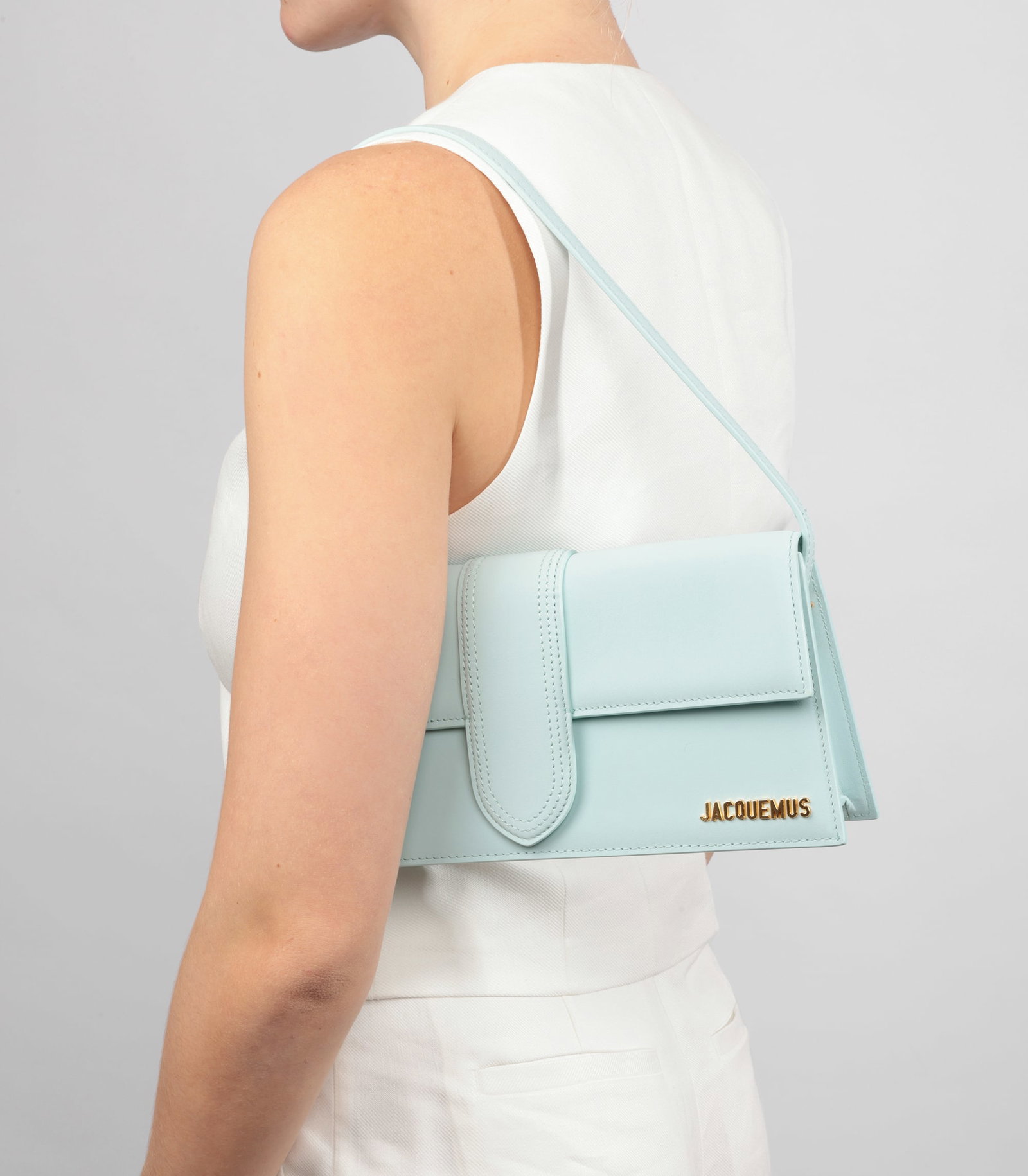 Jacquemus Pale Blue Smooth Calfskin Leather Le Bambino Long - 3