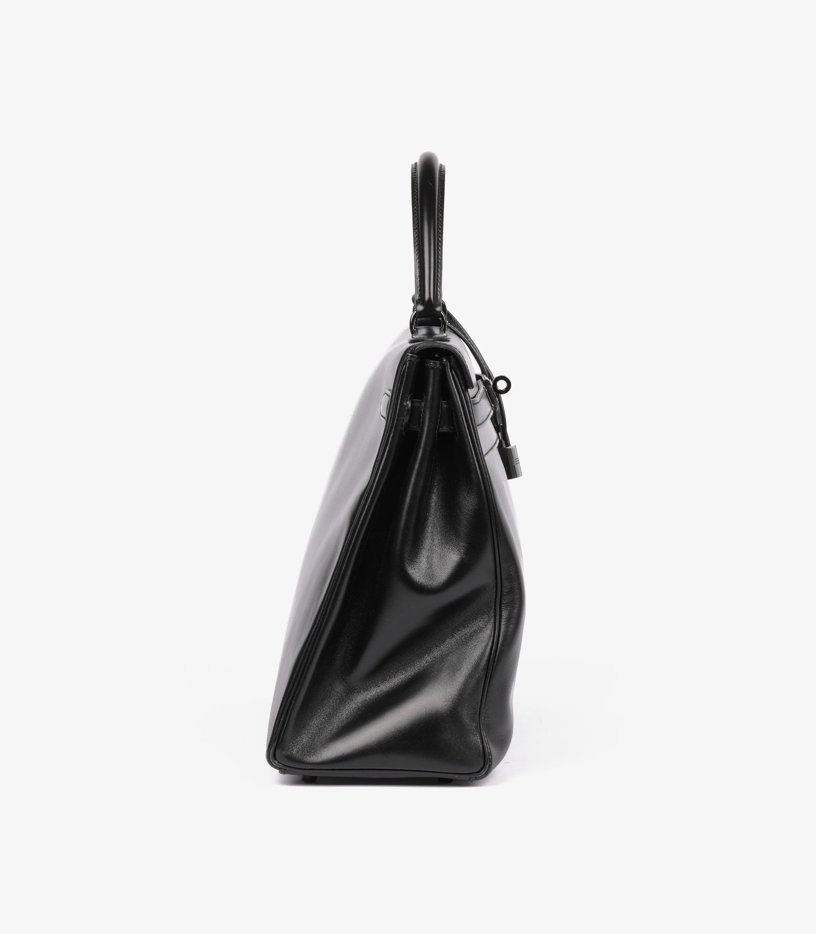 Hermès Black Box Calf Leather SO Black Kelly 35cm Retourne Handbag - 4