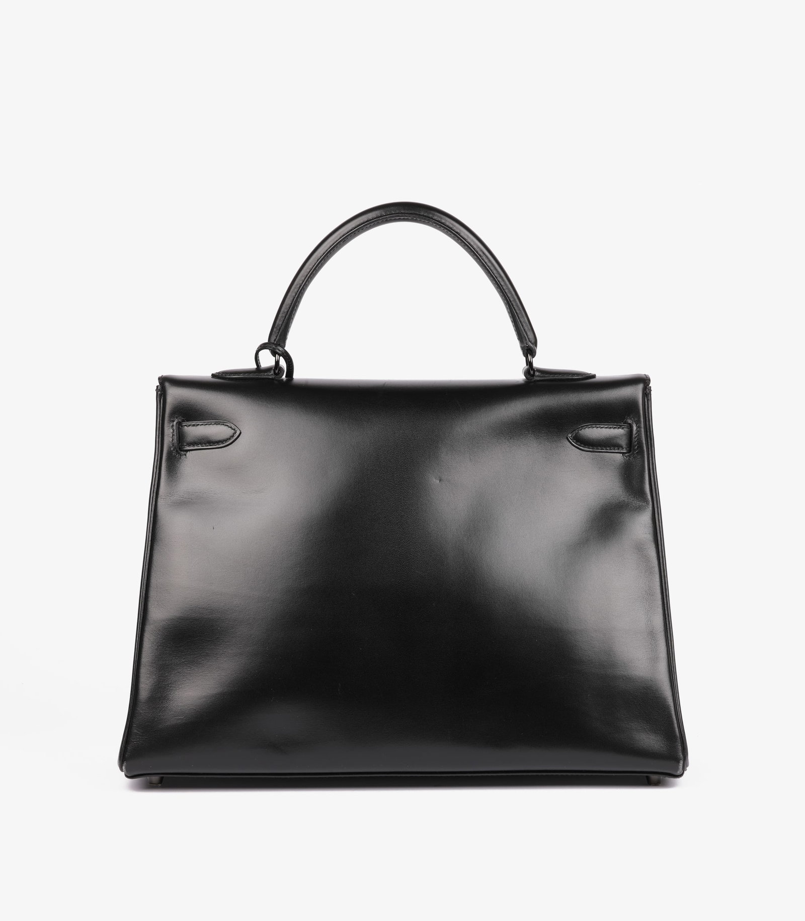 Hermès Black Box Calf Leather SO Black Kelly 35cm Retourne Handbag - 5