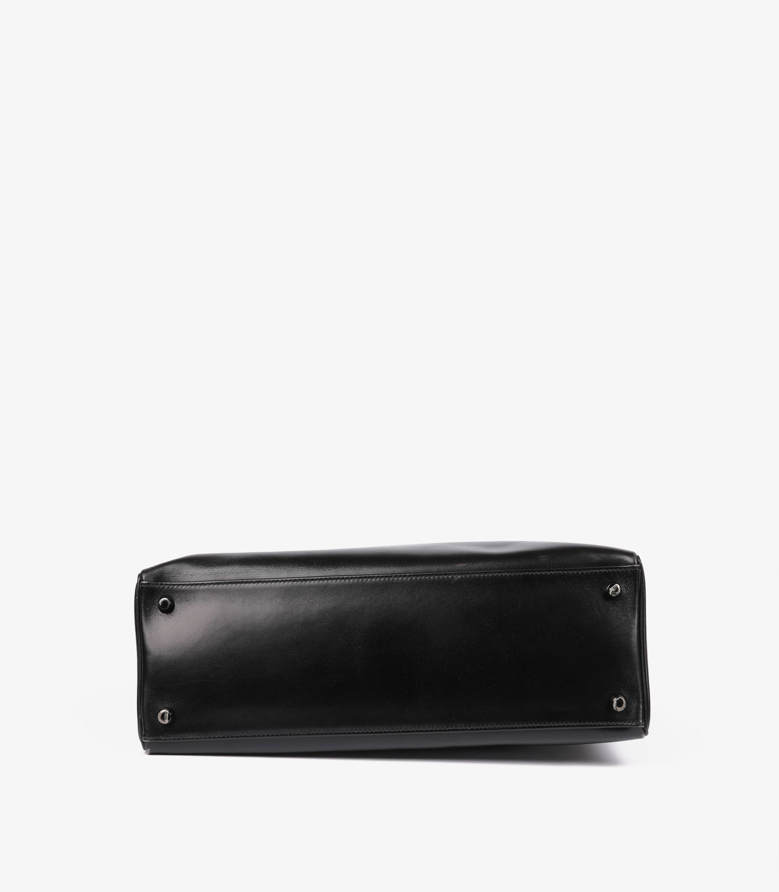 Hermès Black Box Calf Leather SO Black Kelly 35cm Retourne Handbag - 7