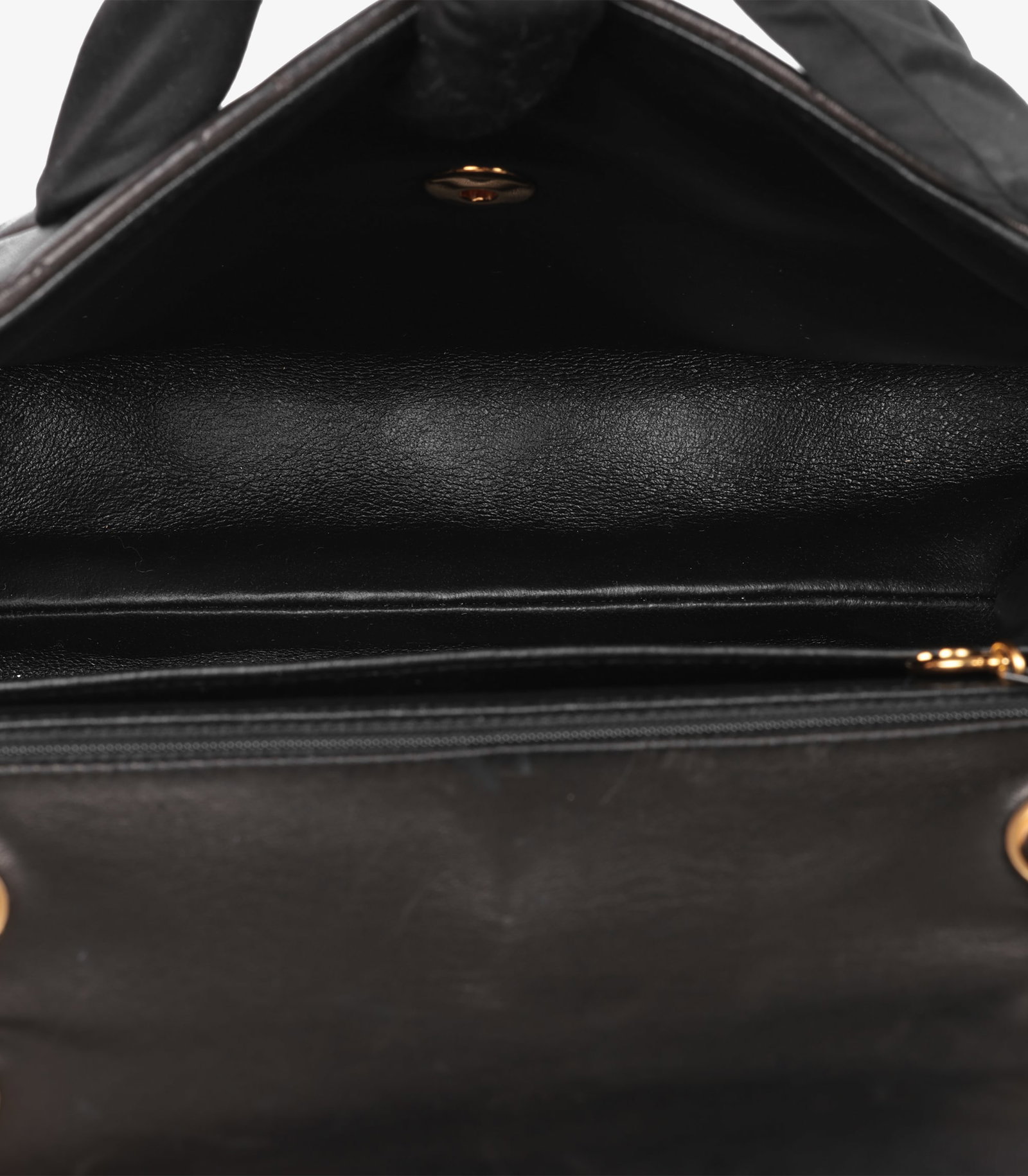 Chanel Black Quilted Lambskin Vintage Medium Envelope Classic Single Flap Bag - 8
