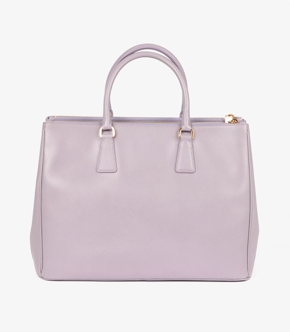 Prada Glicine Saffiano Lux Leather Special Order Large Galleria Tote - 6