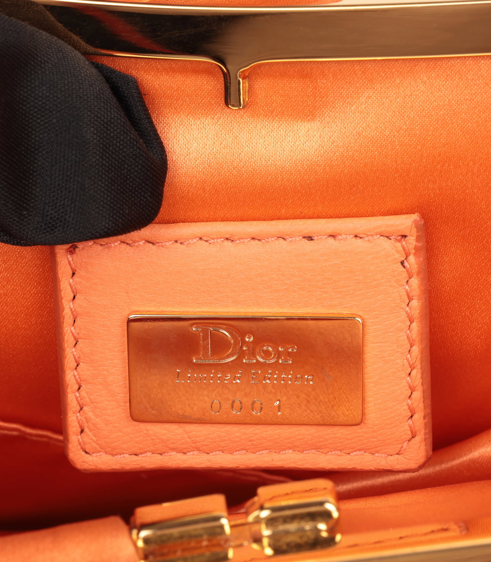 Christian Dior Coral Silk Vintage Rose Petal Mini Saddle Bag - 9
