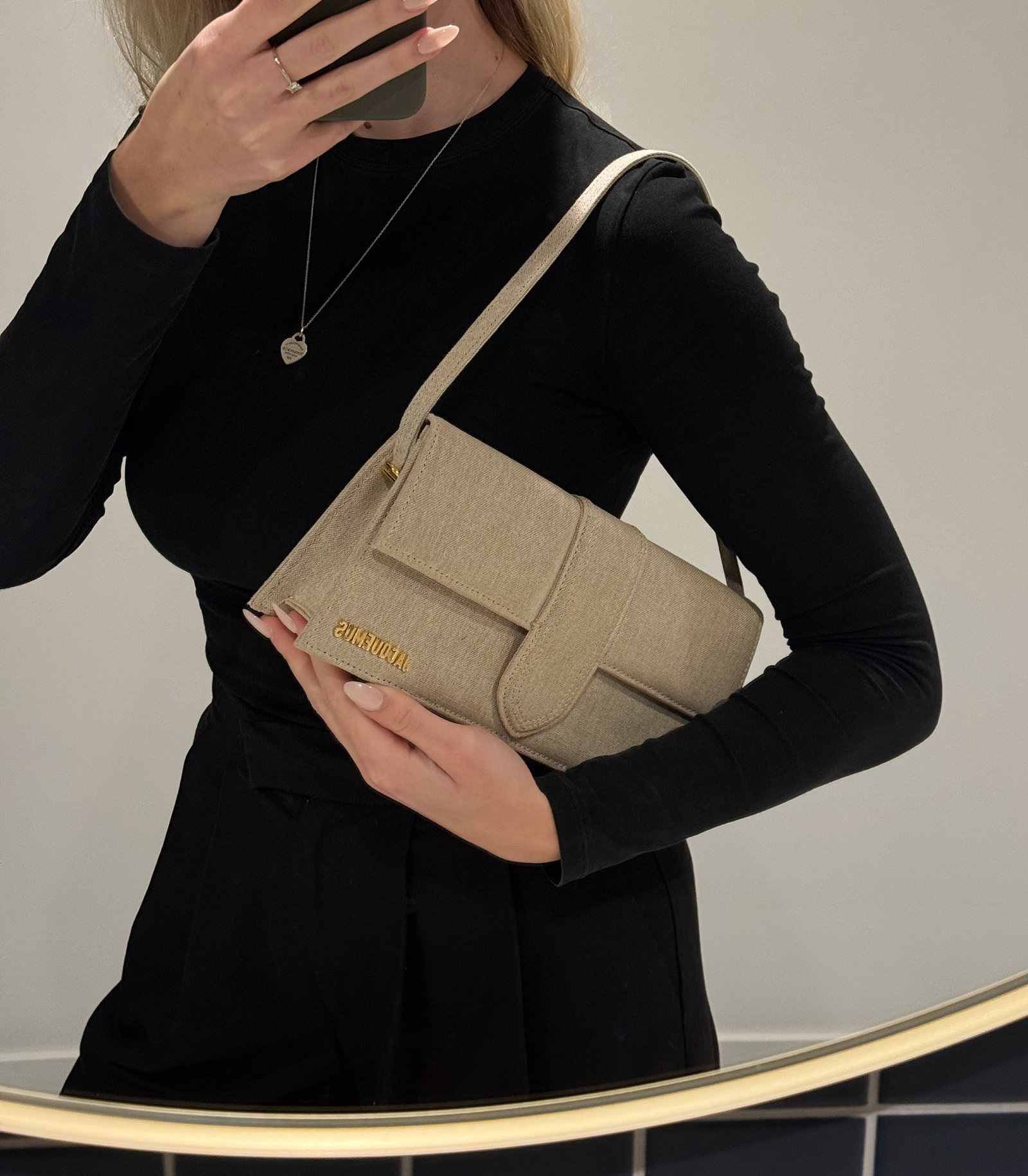 Jacquemus Beige Linen Le Bambino Long - 2