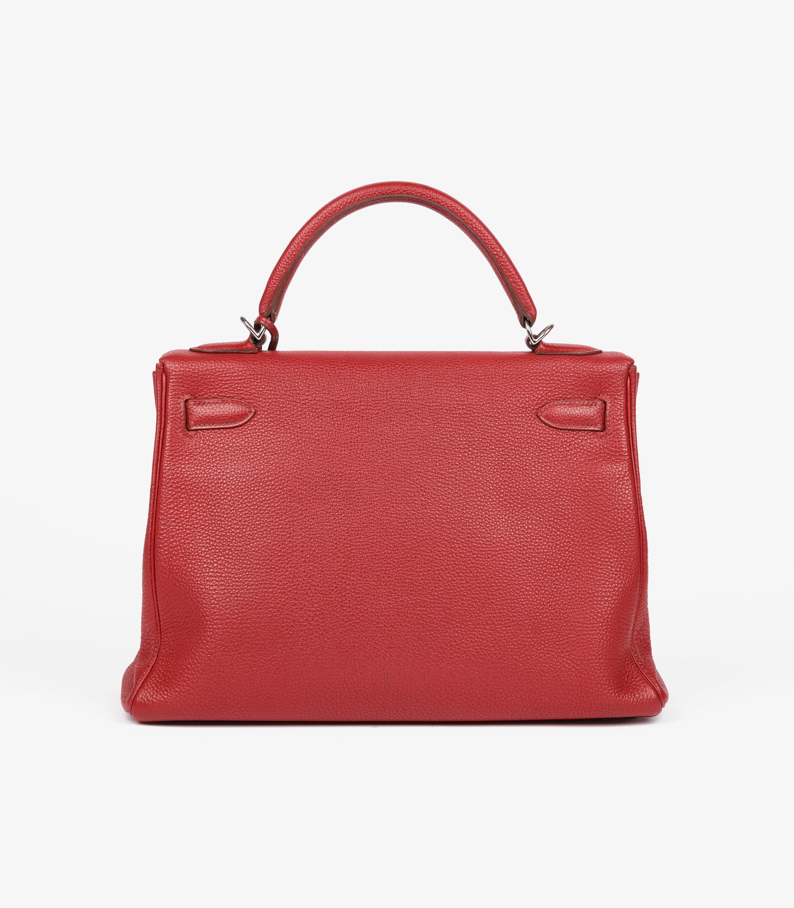 Hermès Rouge Garance Togo Leather Kelly 32cm Retourne Handbag - 5