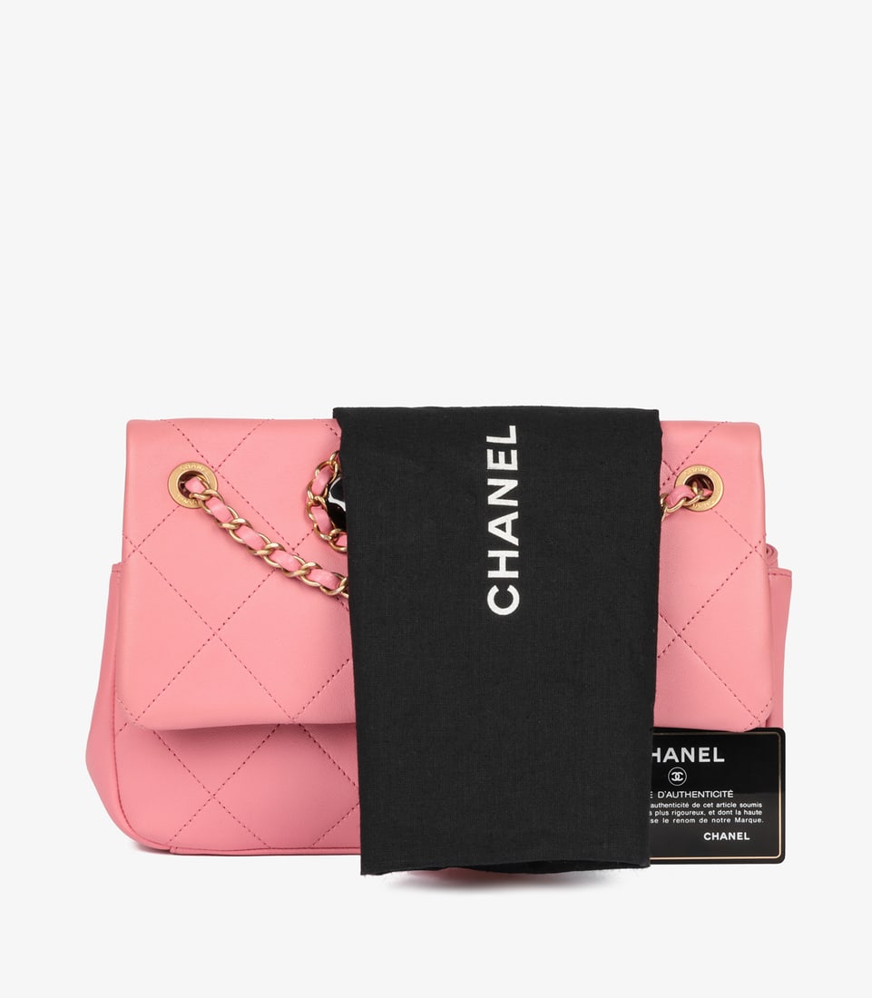 Chanel Pink Quilted Lambskin A Real Catch Classic Flap Bag - 12
