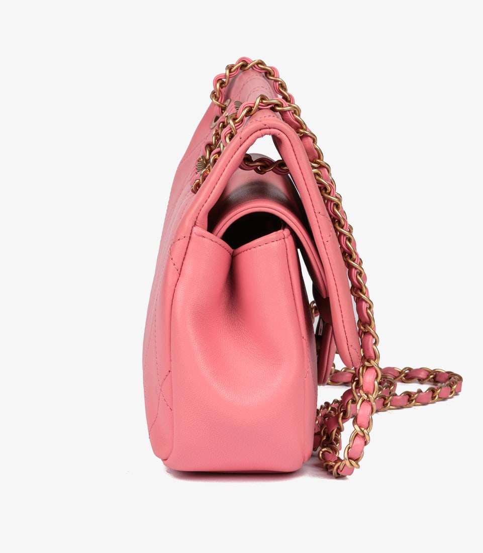 Chanel Pink Quilted Lambskin A Real Catch Classic Flap Bag - 4