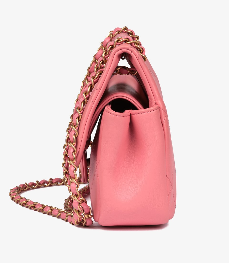 Chanel Pink Quilted Lambskin A Real Catch Classic Flap Bag - 5