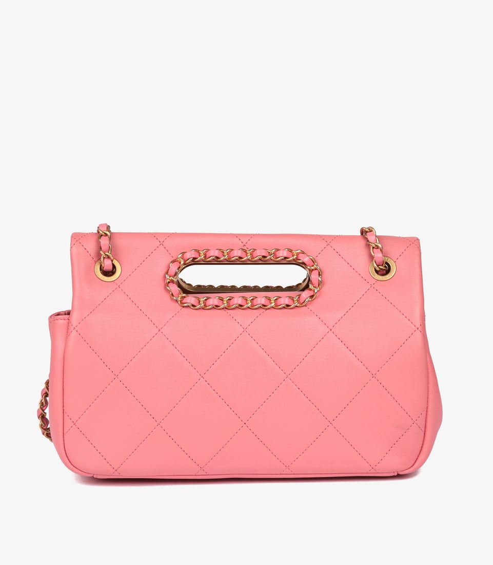 Chanel Pink Quilted Lambskin A Real Catch Classic Flap Bag - 6