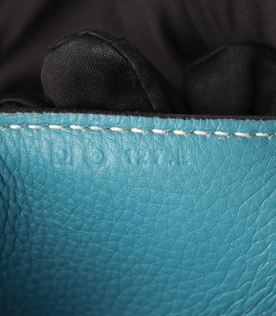 Hermès Blue Evercolor Leather Toolbox 20cm Handbag - 10