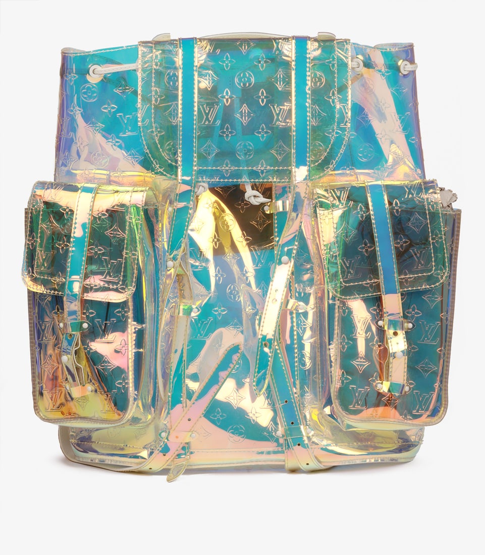 Louis Vuitton x Virgil Abloh Iridescent Monogram PVC Prism Christopher Backpack GM: Title: Louis Vuitton x Virgil Abloh Iridescent Monogram PVC Prism Christopher Backpack GM Description: Louis Vuitton x Virgil Abloh Iridescent Monogram PVC Prism Christopher Backpack GM<