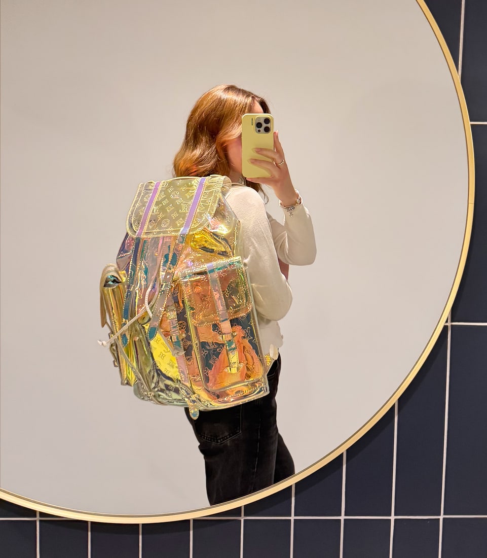 Louis Vuitton x Virgil Abloh Iridescent Monogram PVC Prism Christopher Backpack GM - 2