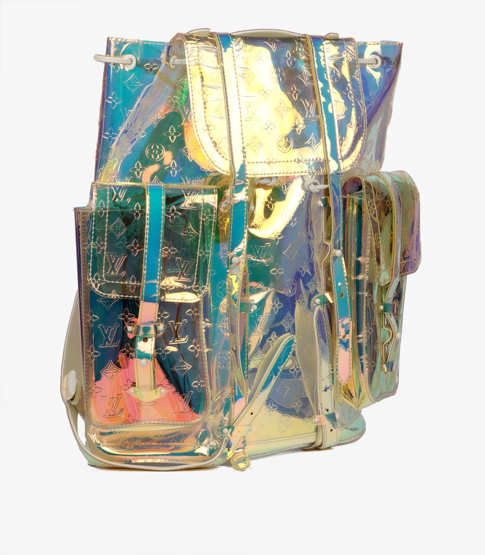 Louis Vuitton x Virgil Abloh Iridescent Monogram PVC Prism Christopher Backpack GM - 3