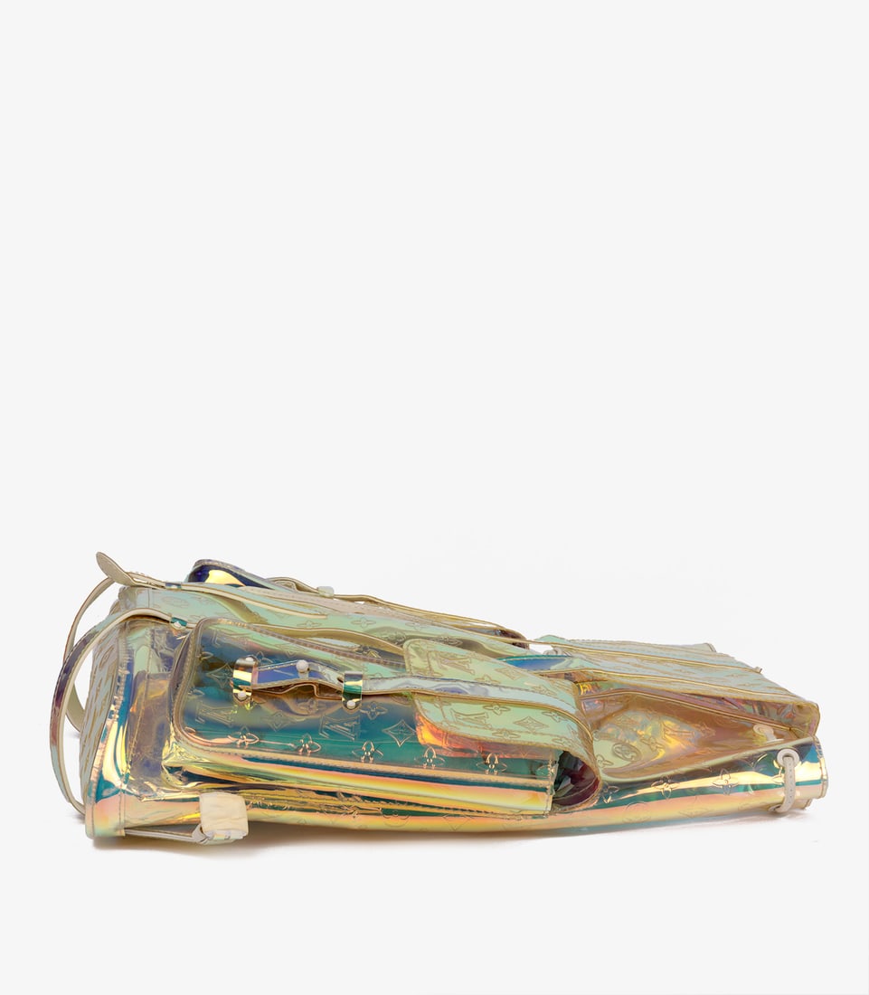 Louis Vuitton x Virgil Abloh Iridescent Monogram PVC Prism Christopher Backpack GM - 5