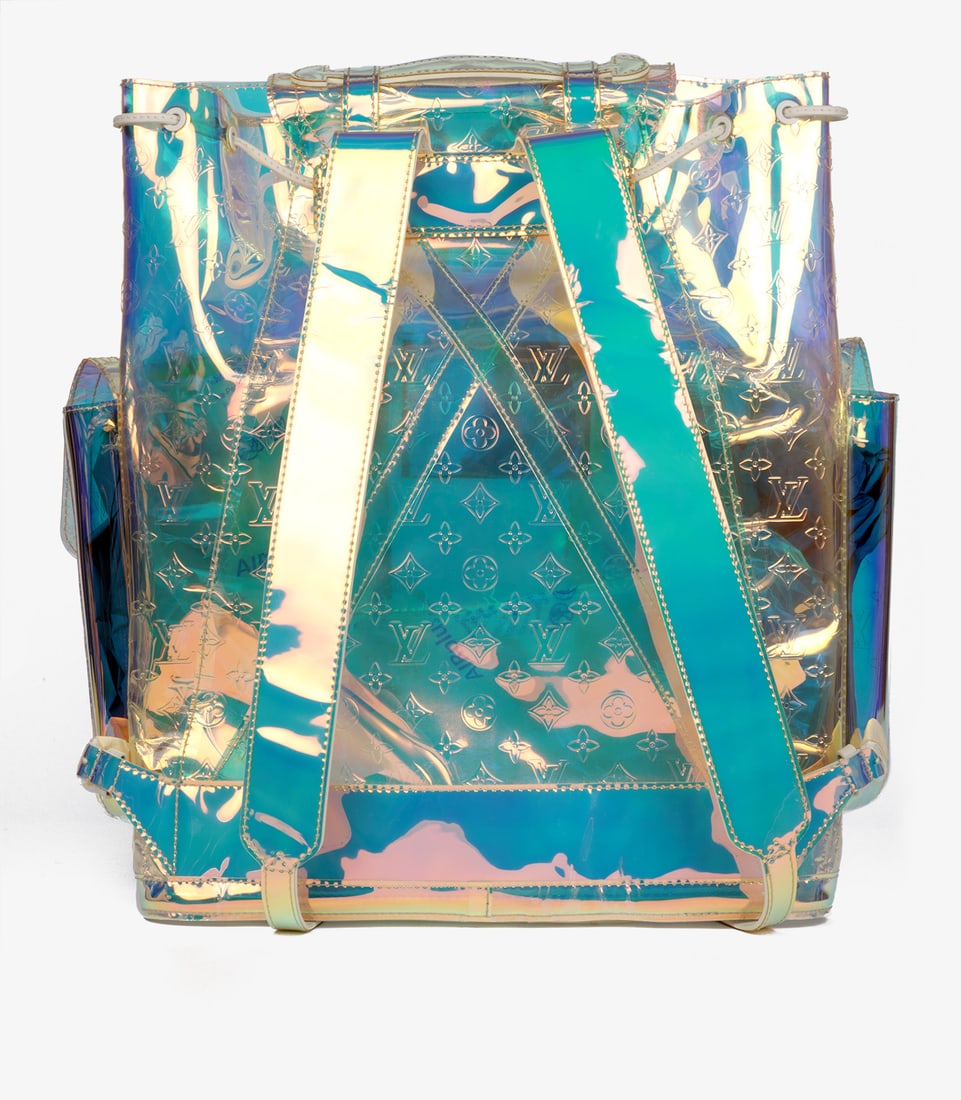 Louis Vuitton x Virgil Abloh Iridescent Monogram PVC Prism Christopher Backpack GM - 6