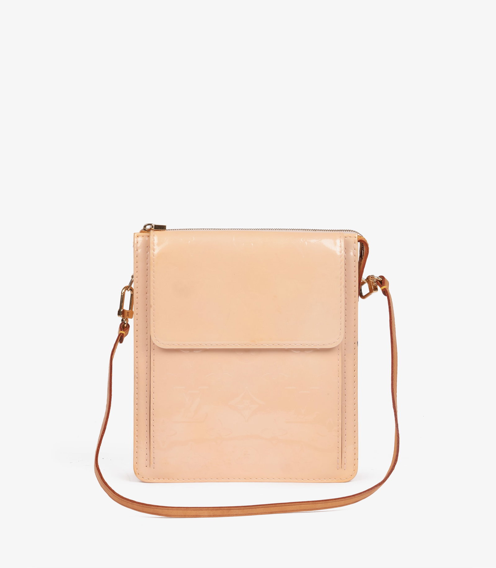 Louis Vuitton Marshmallow Monogram Vernis Leather Vintage Motto Pouch: Title: Louis Vuitton Marshmallow Monogram Vernis Leather Vintage Motto Pouch Description: Louis Vuitton Marshmallow Monogram Vernis Leather Vintage Motto Pouch Product Details CB1519 Brand: