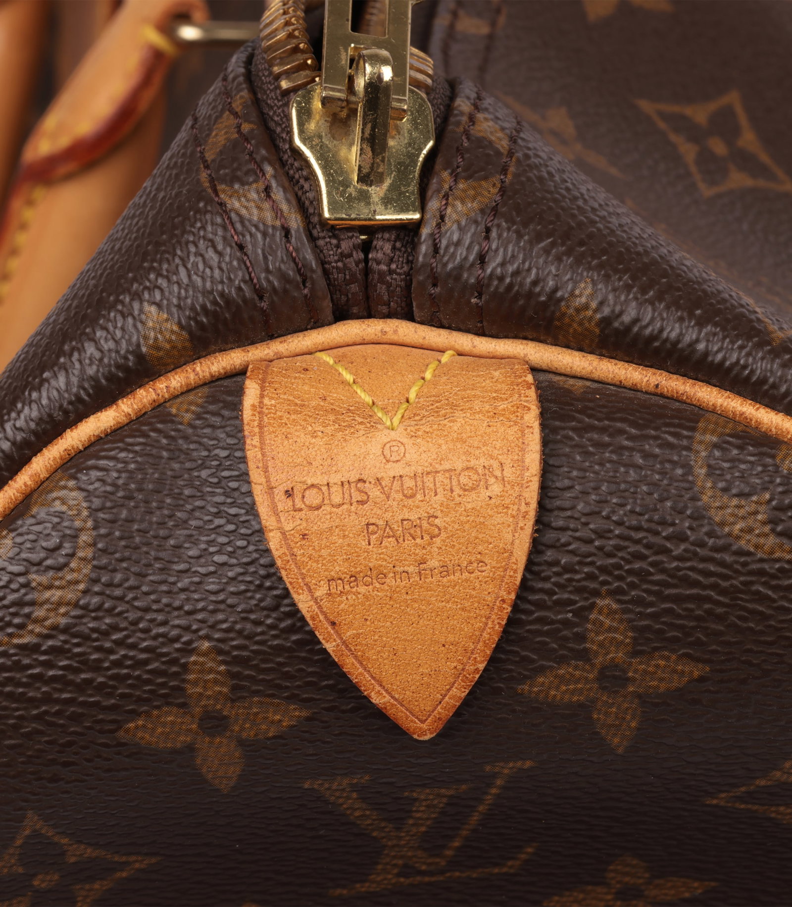 Louis Vuitton Brown Monogram Coated Canvas & Vachetta Leather Vintage Keepall 50 - 10