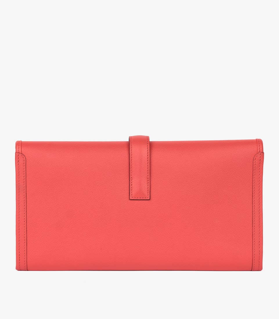 Hermès Rose Texas Evercolour Leather Jige Elan 29 Handbag - 5