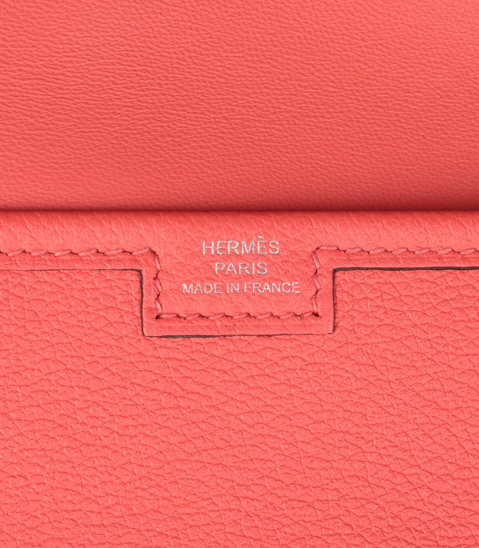 Hermès Rose Texas Evercolour Leather Jige Elan 29 Handbag - 8