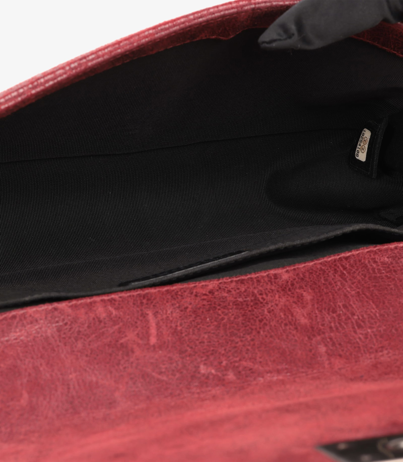 Chanel Red Chesterfield Padding Distressed Goatskin Leather Celtic Medium Le Boy Bag - 10