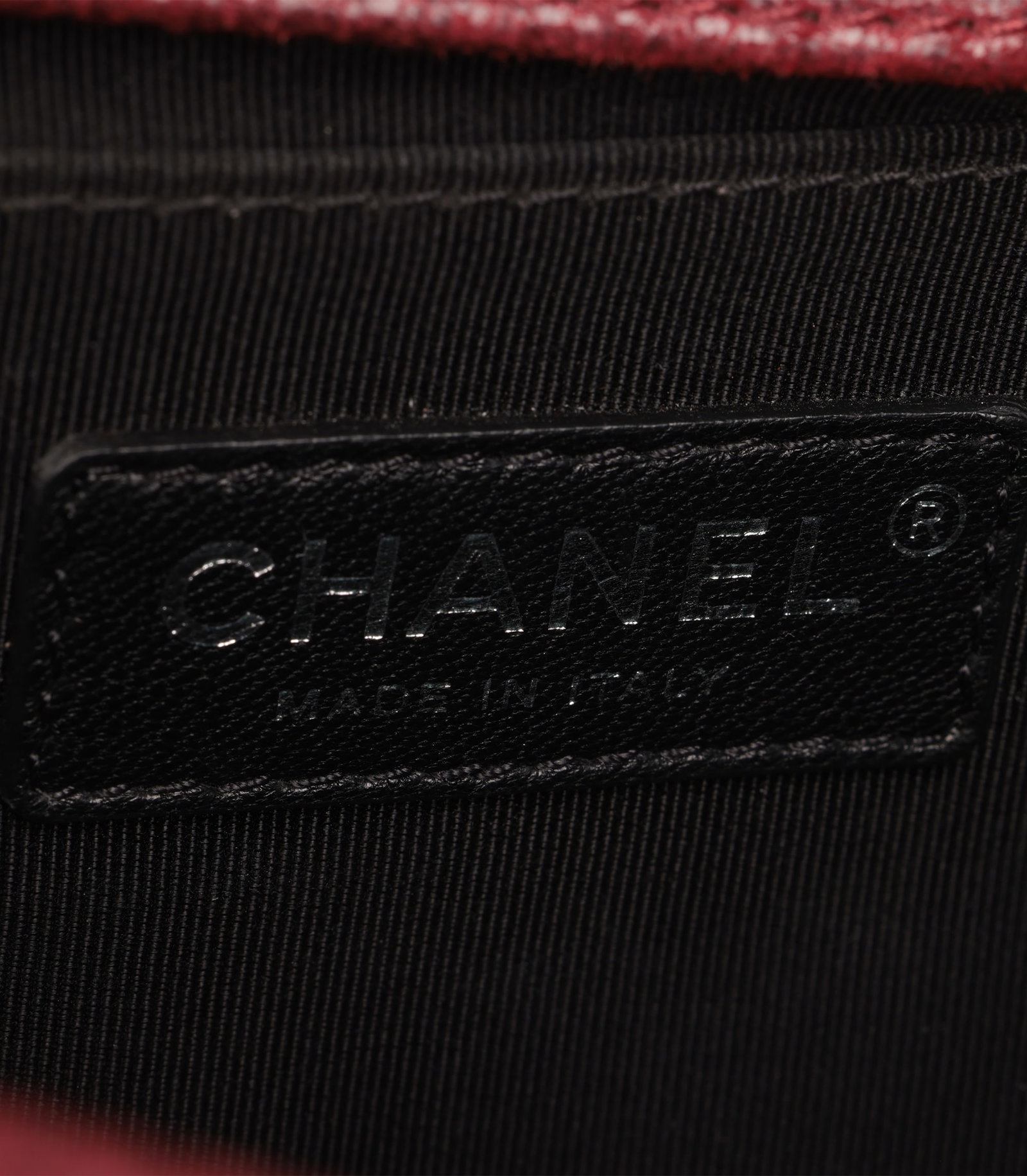 Chanel Red Chesterfield Padding Distressed Goatskin Leather Celtic Medium Le Boy Bag - 11