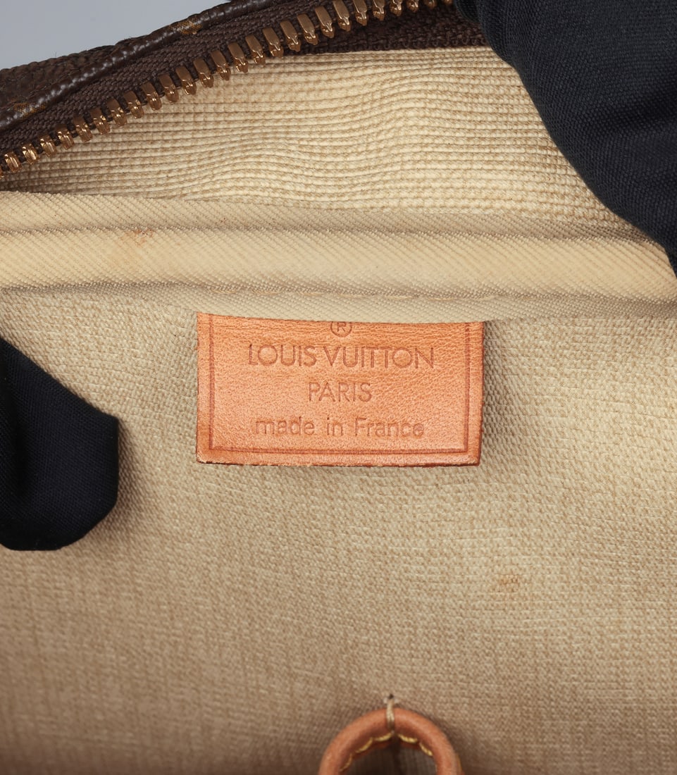 Louis Vuitton Brown Monogram Coated Canvas & Vachetta Leather Vintage Deauville - 7