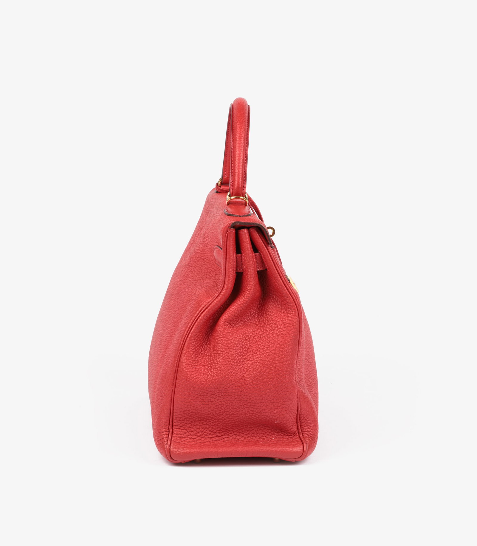 Hermès Geranium Togo Leather Kelly 35cm Retourne Handbag - 4