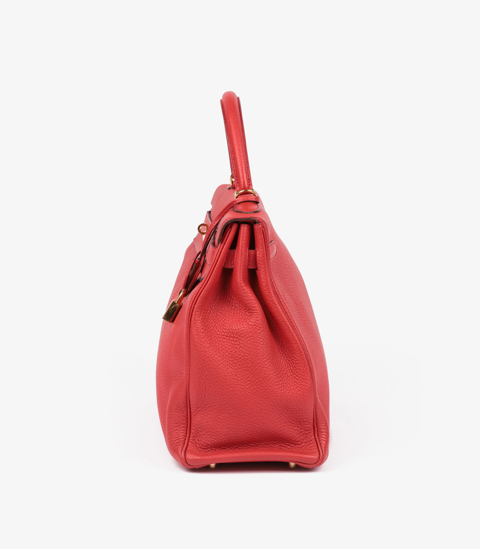 Hermès Geranium Togo Leather Kelly 35cm Retourne Handbag - 6