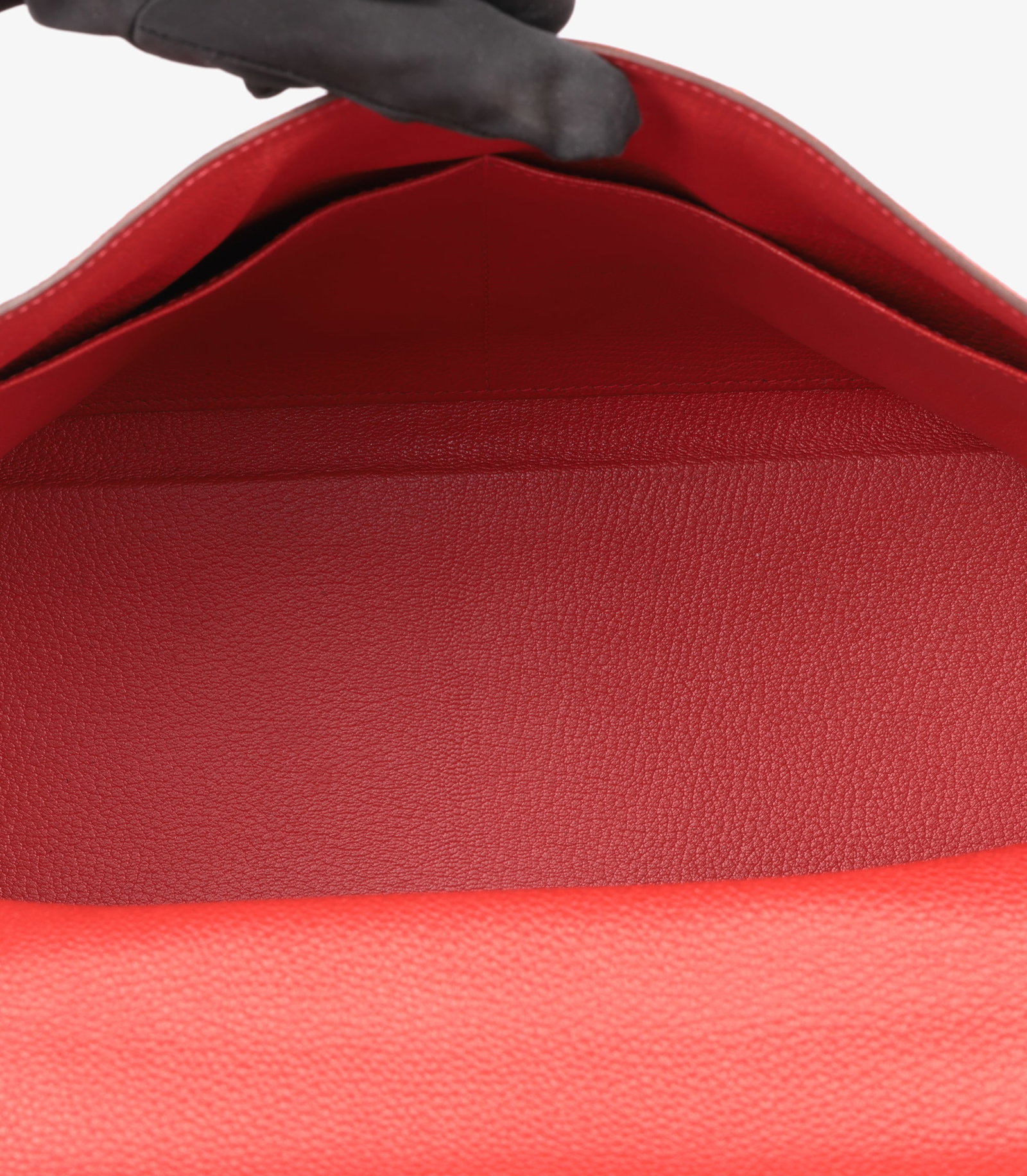 Hermès Geranium Togo Leather Kelly 35cm Retourne Handbag - 9