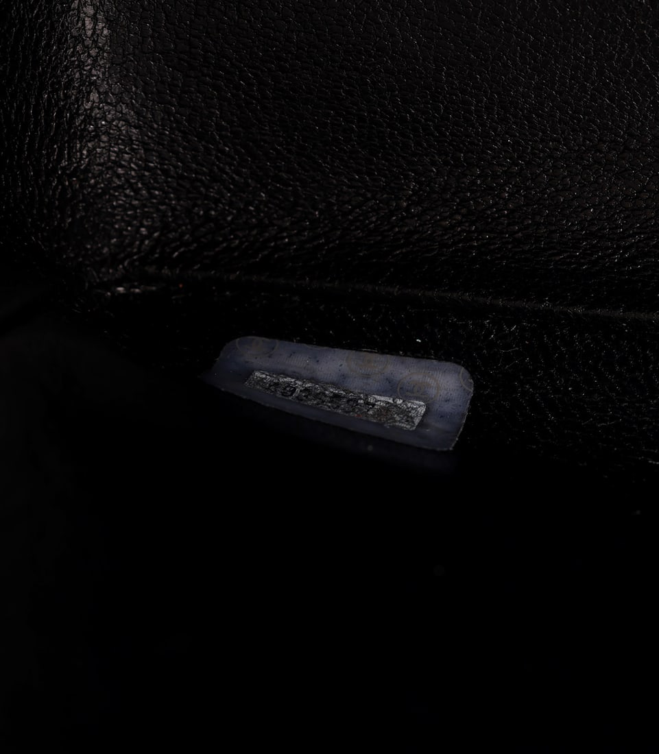 Chanel Black Quilted Patent Leather Vintage Jumbo XL Classic Single Flap Bag - 19