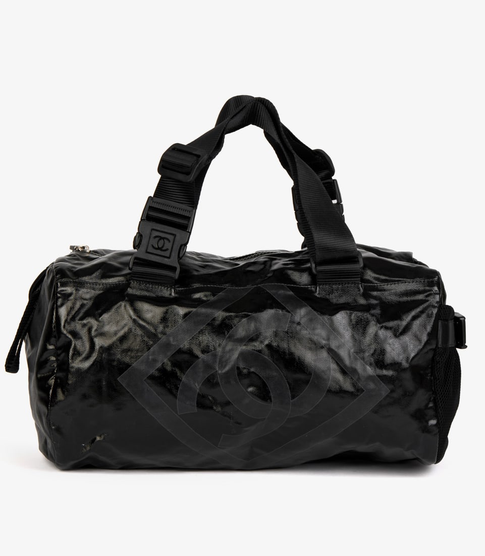 Chanel Black Vinyl & Mesh Sports Line Duffle Bag: Title: Chanel Black Vinyl & Mesh Sports Line Duffle Bag Description: Chanel Black Vinyl & Mesh Sports Line Duffle Bag Product Details Ref: HB4507 Brand: Chanel Model: Sports Line