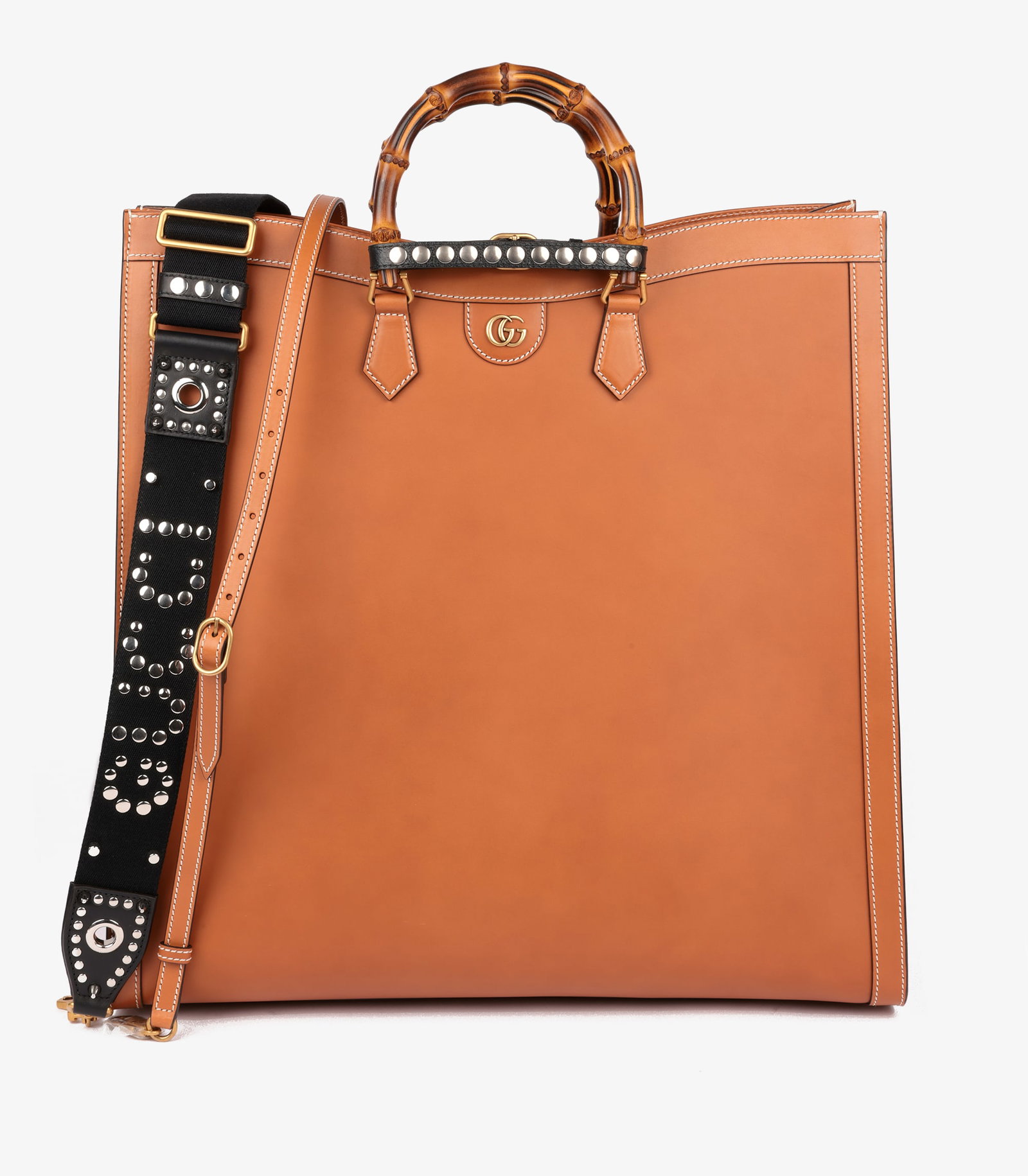 Gucci Brown Calfskin Leather Maxi Diana: Title: Gucci Brown Calfskin Leather Maxi Diana Description: Gucci Brown Calfskin Leather Maxi Diana Product Details Ref: HB5270 Brand: Gucci Model: Maxi Diana Type: Tote Serial Number: 719290