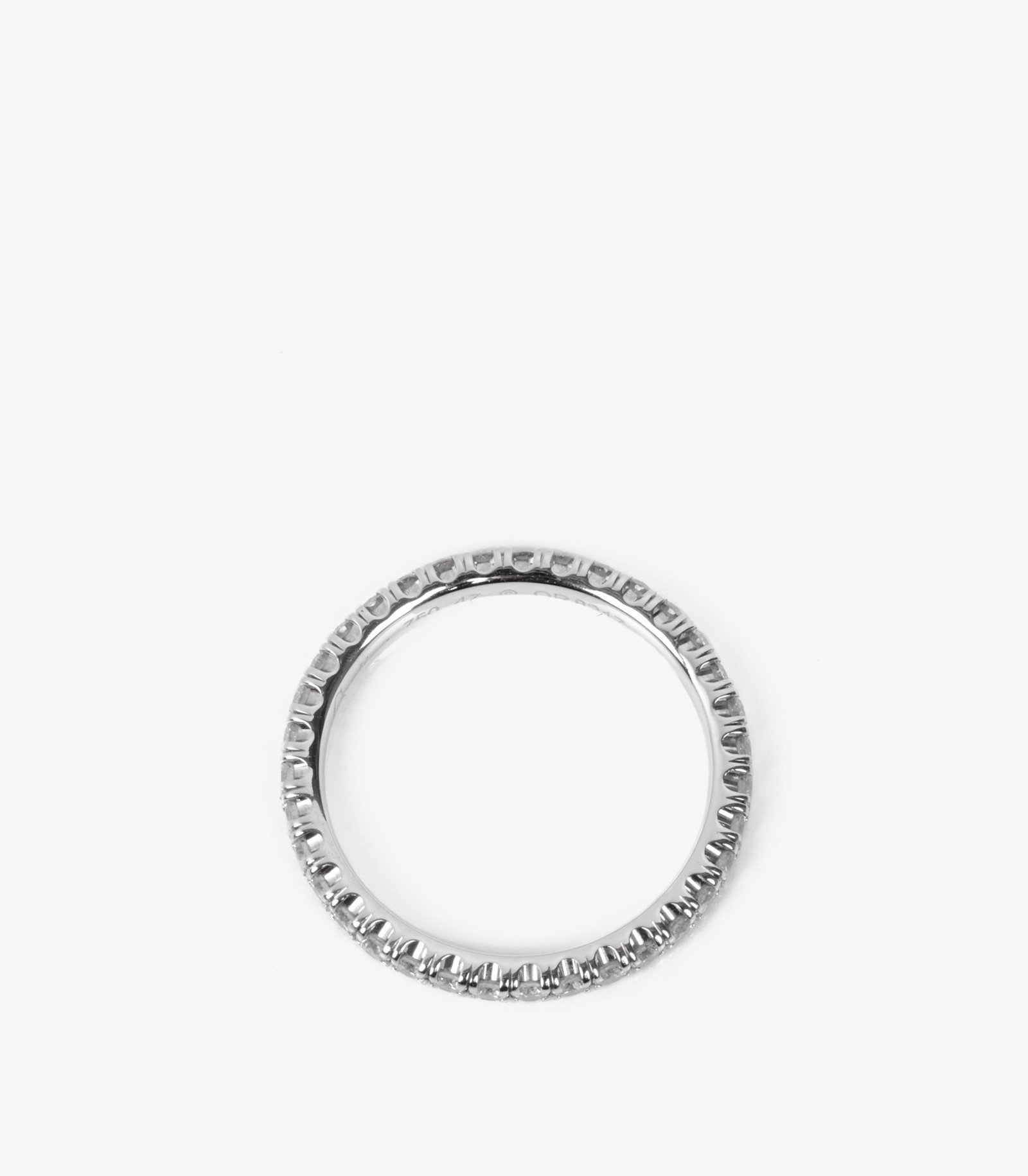 Cartier Diamond 18ct White Gold Etincelle de Cartier 2mm Band Ring - 4