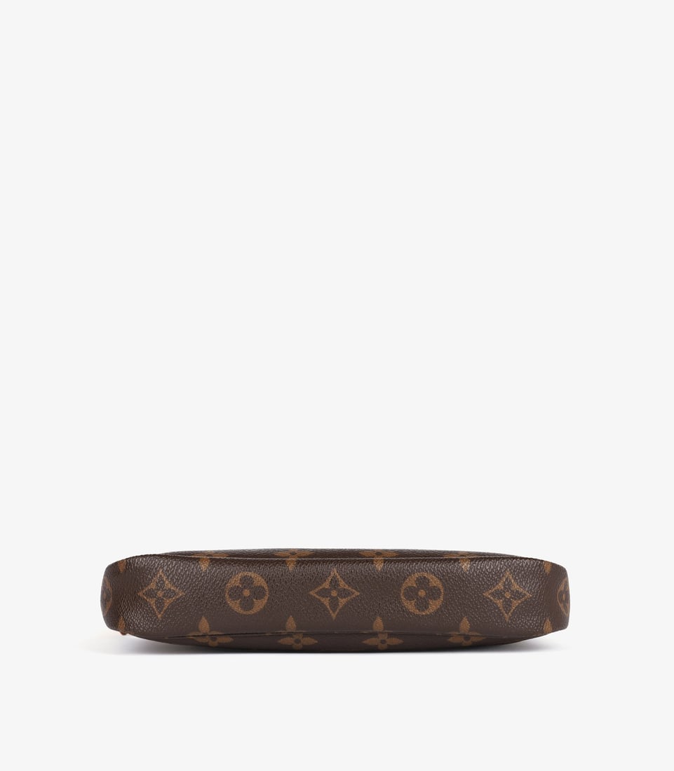 Louis Vuitton Brown Monogram Coated Canvas & Vachetta Leather Vintage Pochette Accessoires - 7
