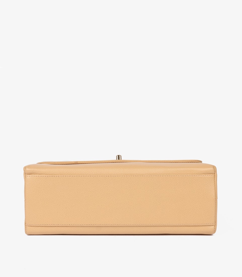Chanel Beige Caviar Leather Vintage Classic Kelly - 7