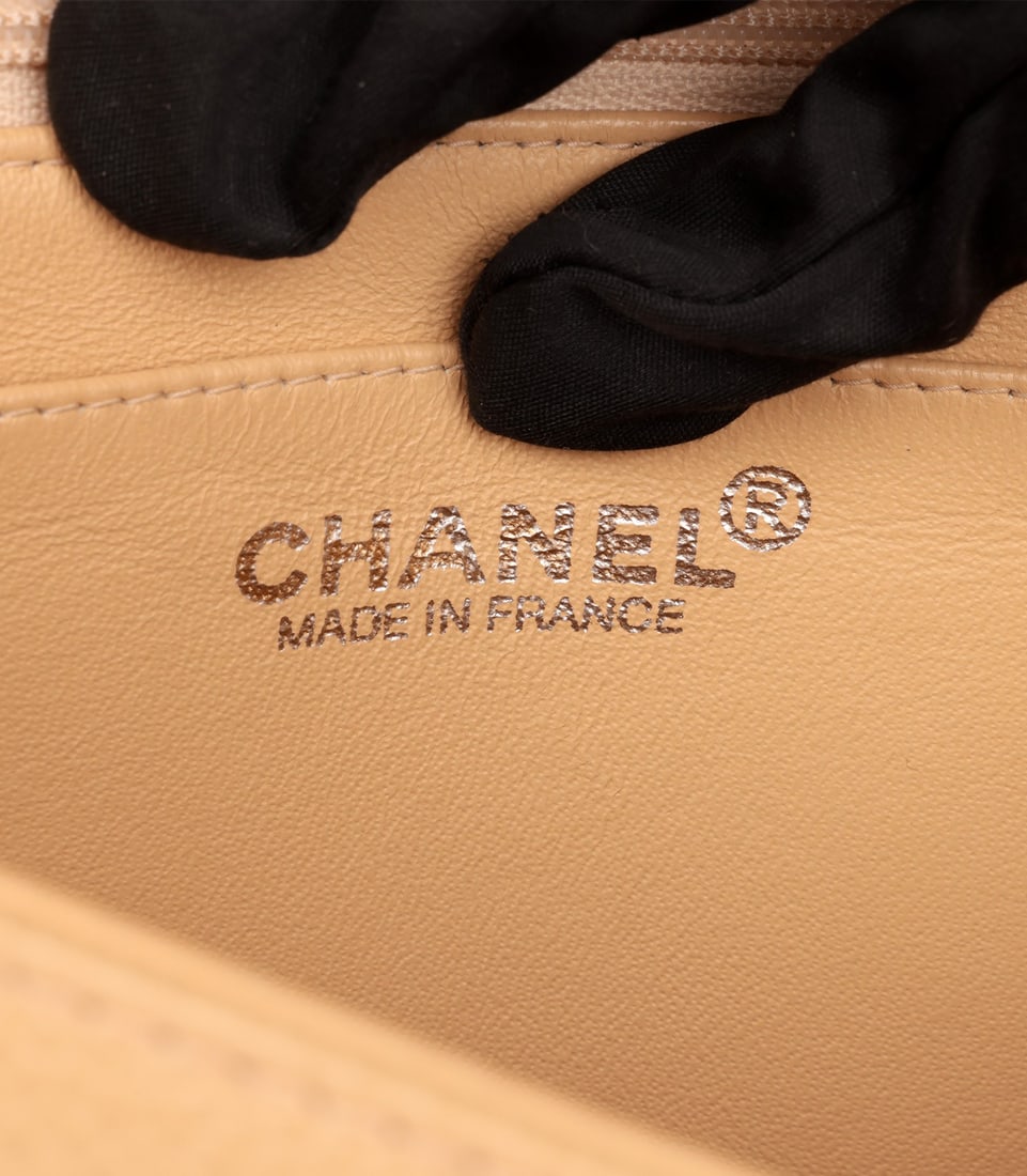 Chanel Beige Caviar Leather Vintage Classic Kelly - 8