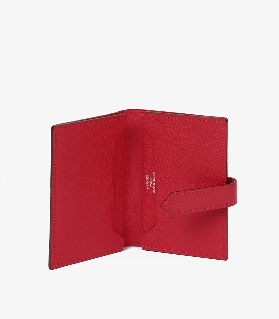 Hermès Bougainvillea Epsom Leather Bearn Cardholder - 4