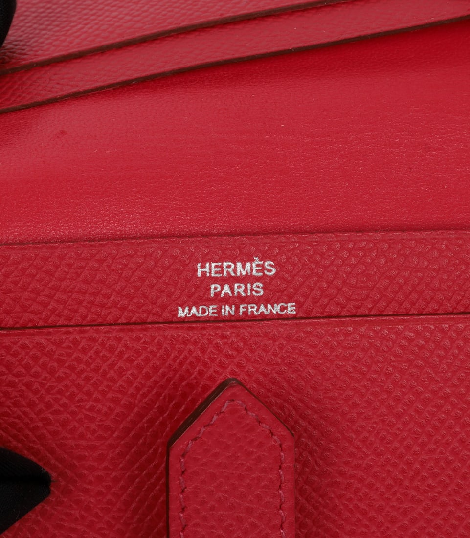 Hermès Bougainvillea Epsom Leather Bearn Cardholder - 5