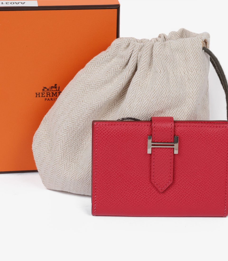 Hermès Bougainvillea Epsom Leather Bearn Cardholder - 6