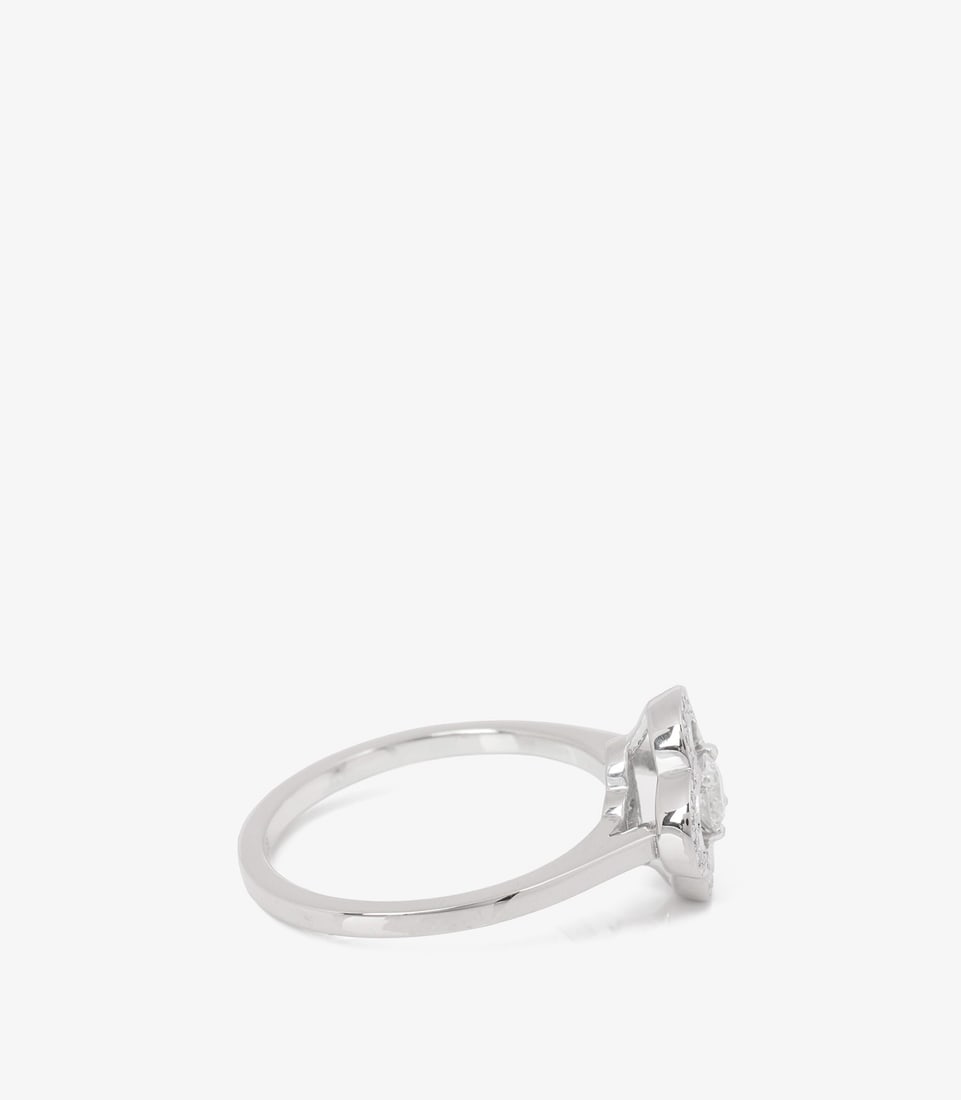 Louis Vuitton Brilliant Cut Diamond 18ct White Gold Les Ardentes Ring - 4