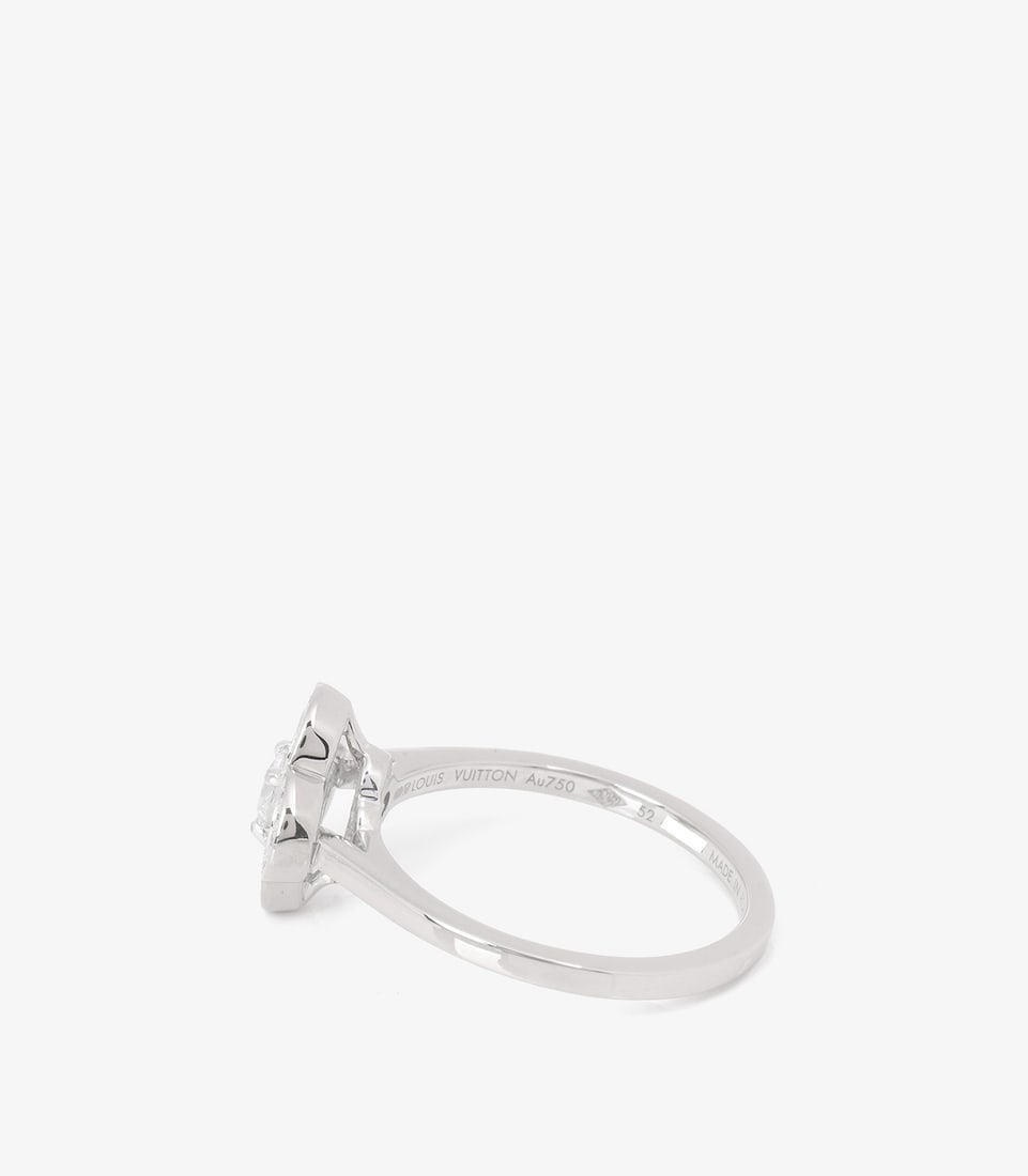 Louis Vuitton Brilliant Cut Diamond 18ct White Gold Les Ardentes Ring - 5