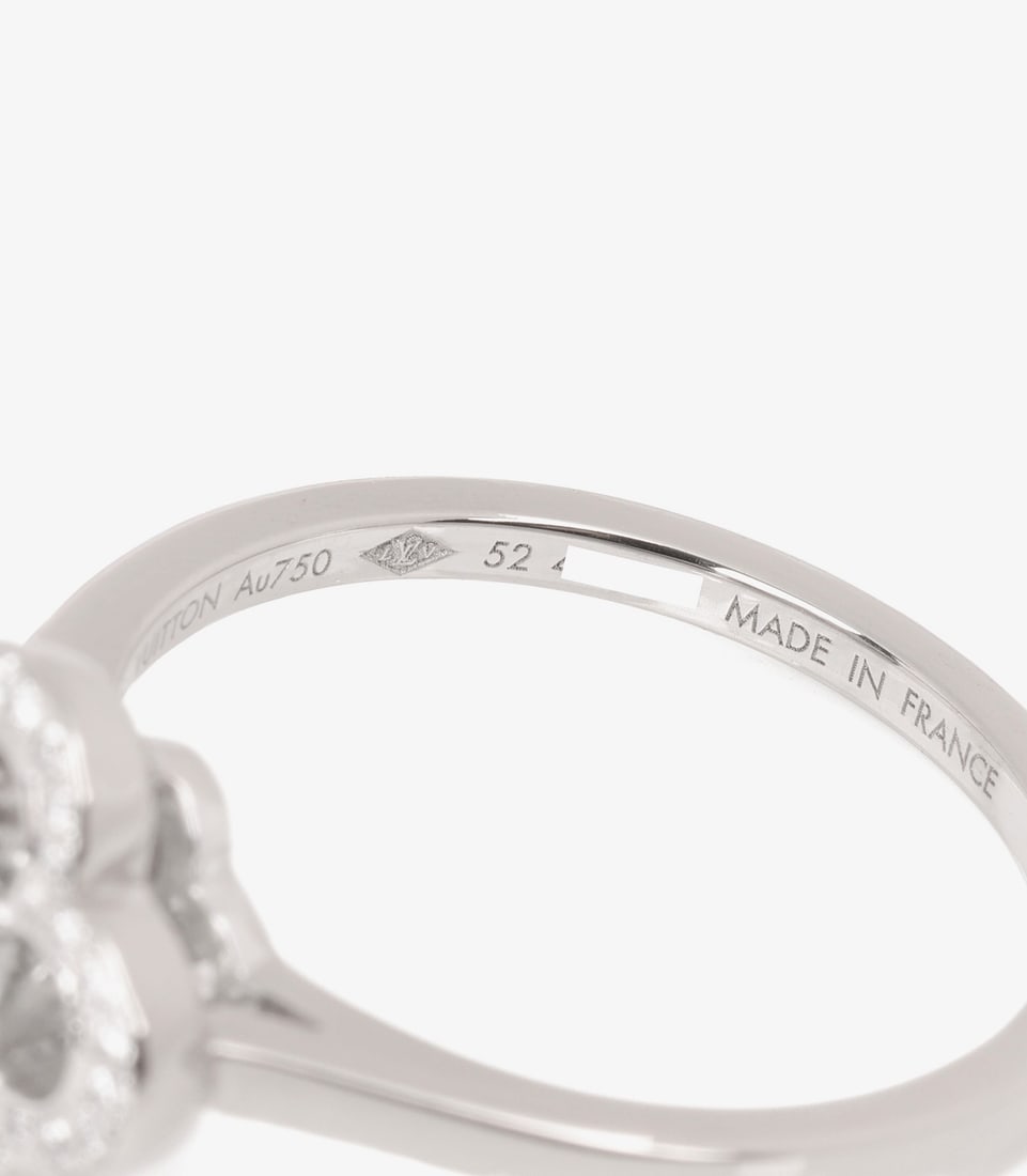Louis Vuitton Brilliant Cut Diamond 18ct White Gold Les Ardentes Ring - 6