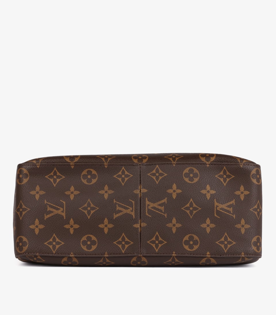 Louis Vuitton Brown Monogram Coated Canvas & Vachetta Leather Vintage Looping GM - 7